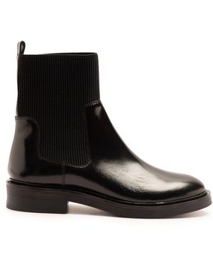 OFF THE HOOK Brook Chelsea Ankle Boots With Elastic Side Panels - Black