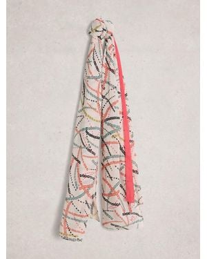 White Stuff Callie Printed Scarf - Pink