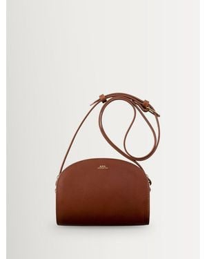 A.P.C. A. P.C. Mini Half-Moon Bag - Brown