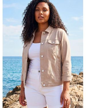 Roman Curve Bengaline Pocket Jacket - Natural