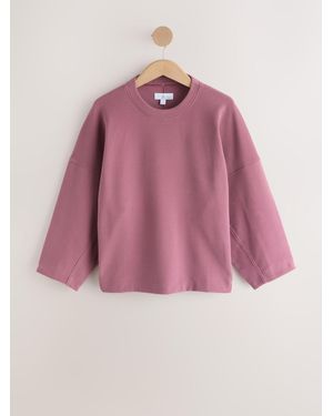 Next Rose Brushed Sweatshirt - Pink