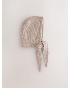 Next Oatmeal Scarf Bonnet Hat - Natural
