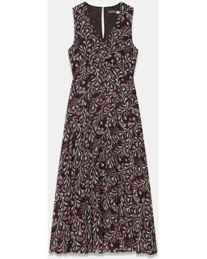 Mint Velvet Floral Print Maxi Dress - Brown