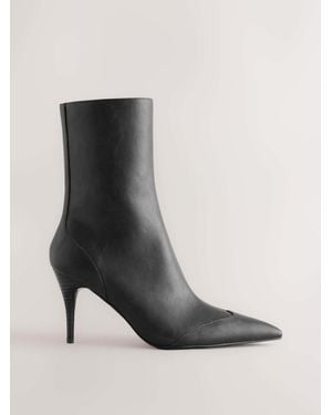 Next Standard Fit Forever Comfort Pointed Toe Cap Ankle Boots - Black