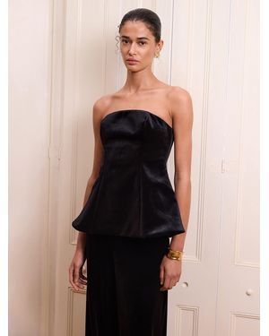 OMNES Etta Velvet Top - Black