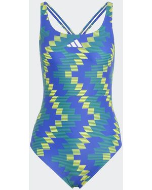 adidas All Over Print Swimsuit - Blue