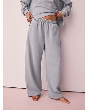 Next Washed Wide Leg Sweatpants - Pink