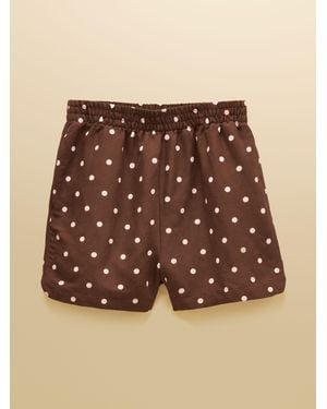 Joules Pull On Short With Linen - Natural