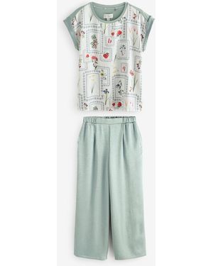Ted Baker Satin Pyjamas Set - Blue