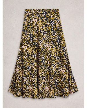 White Stuff Hope Bias Cut Maxi Skirt - Yellow