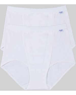 Sloggi Tummy Control 2 Pack Panties - White