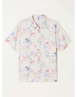 FatFace Fatface Kara Petite Shirt - White