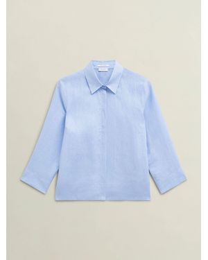 Hobbs Nita Linen Shirt - Blue