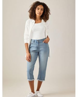 M Com Cropped Jeans - Blue