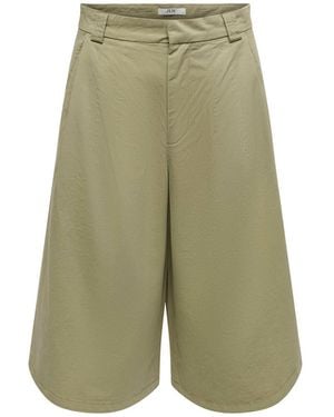 Jdy High Waist Bermuda Shorts - Green