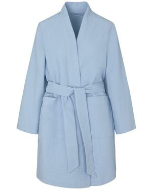 Hunkemöller Hunkemöller Waffle Bathrobe - Blue