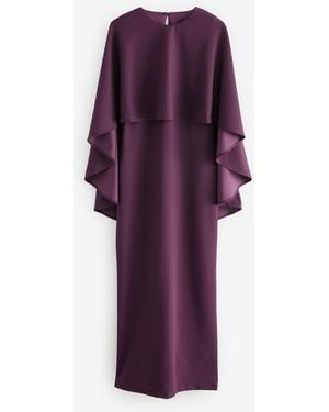 Next Cape Maxi Dress - Purple