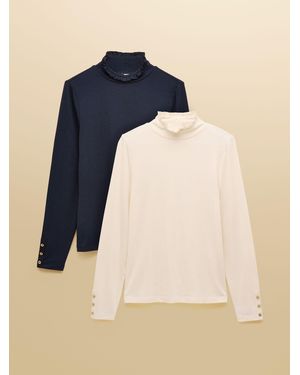 Joules Amy/ Jersey Layering Tops 2 Pack - Blue