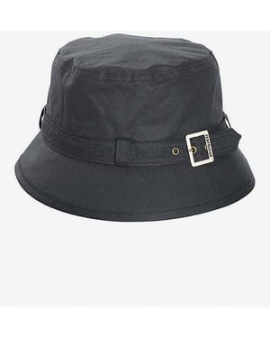 Barbour Kelso Wax Belted Hat - Blue