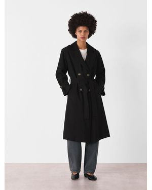 Whistles Riley Trench Coat - Black