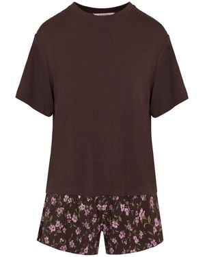 Hunkemöller Loose Pyjamas Set - Brown