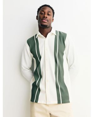 Next Stripe Short Sleeve Jersey Shirt - Green