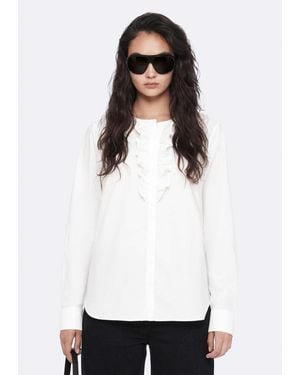 AllSaints Allsaints Amara Ruffle Blouse - White