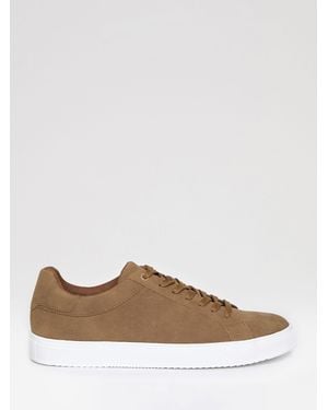 Threadbare Faux Suede Court Sneakers - Brown