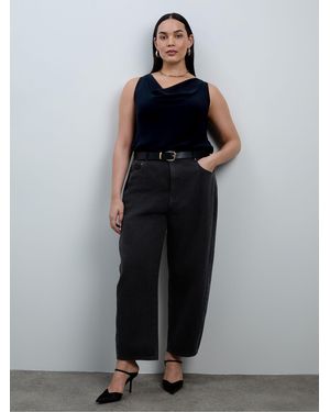 Live Unlimited Denim Barrel Jeans - Black