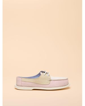 Joules X Chatham Mariner Deck Shoes - Natural
