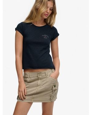 Superdry Cargo Mini Skirt - Blue