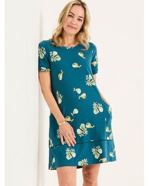 FatFace Fatface Simone Jersey Dress - Blue