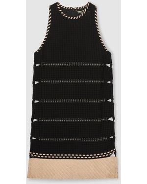 Reiss Lawrence Atelier Whipstitch Mini Dress - Black