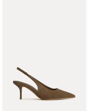 Linzi Highlight Stiletto Court Heels - Natur