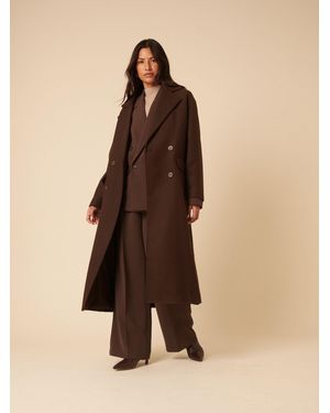Nobody's Child Nobodys Child Double Breasted Relaxed Coat - Brown
