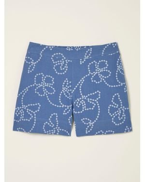 FatFace Rosie Printed Shorts - Blue