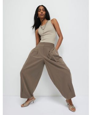 River Island Tailored Baloon Leg Pants - Natural