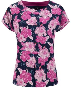 Weird Fish Paw Printed Jersey T-Shirt - Pink