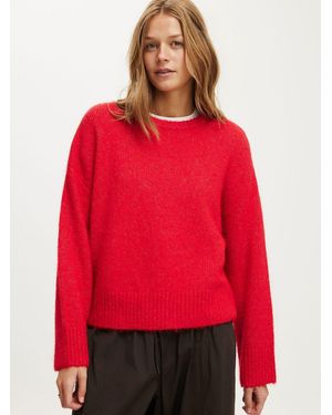 Cotton On Luxe Crew Neck Sweater - Red