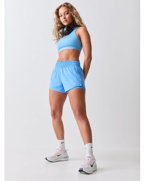 Nike One Dri-Fit Mid-Rise 3 2-In-1 Shorts - Blau