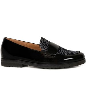 Gabor Animal Print Elder Loafers - Black