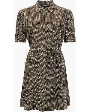 French Connection Lizzy Crepe Spot Sundress - Grey