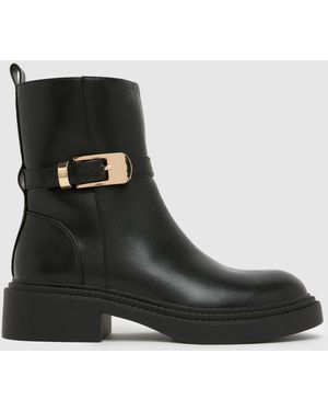 schuh Courtney Buckle Boots - Black