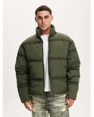 Cotton On Storm Puffer Jacket - Green