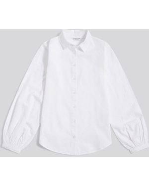 U.S. POLO ASSN. U. S. Polo Assn U. S. Polo Assn. Broderie Detail Loose Fit Shirt - White