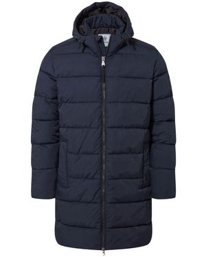 TOG24 Radley Padded Long Hooded And Water-Repellent Coats - Blue