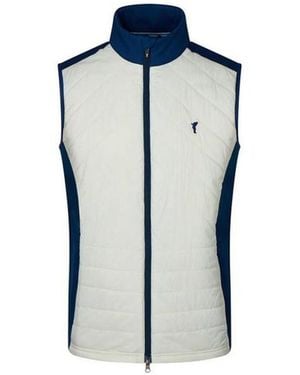 Golfino Morgado Hybrid Golf Gilet - Blue