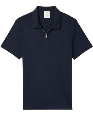 Calvin Klein Cotton Piqué Polo Shirt - Blue