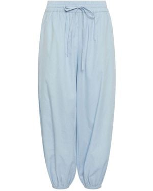 PixieGirl Petite Pixiegirl Petite Poplin Cuffed Balloon Pants - Blue