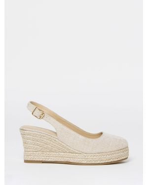 Simply Be Extra Wide Fit Espadrille Wedge Slingback Shoes - White